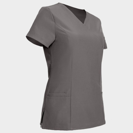 Tunica de lucru cu maneca scurta dama BeUnique NOBBY, 94% poliester, 6% elastan, 170 gr/mp [2]