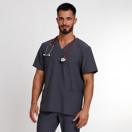 Tunica de lucru cu maneca scurta BeUnique NOBBY, 94% poliester, 6% elastan, 170 gr/mp [1]