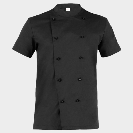 Imbracaminte pentru HORECA - Tunica bucatar cu maneca scurta Stenso TOMMASO, 100% bumbac