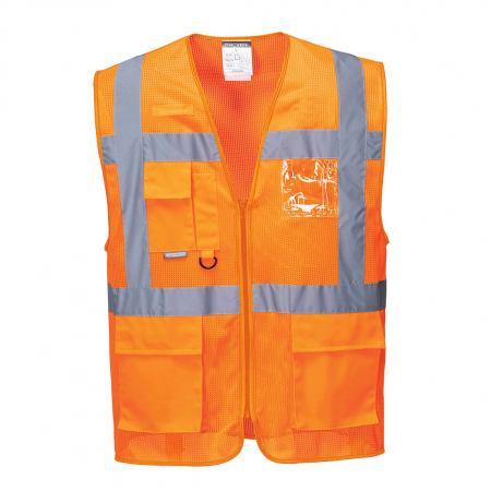 Vesta reflectorizanta Portwest ATENA EXECUTIVE C376, 100% poliester mesh, 150 gr/mp [0]