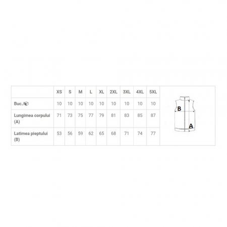 Vesta de lucru unisex Kariban WK607, 65% poliester, 35% bumbac, 190gr/mp [1]