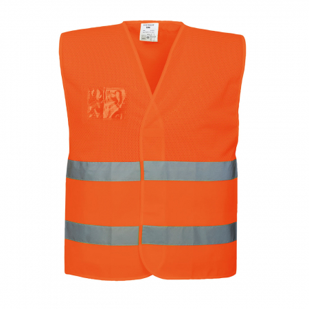 Imbracaminte de lucru - Vesta reflectorizanta tip plasa Portwest C494, 100% poliester, 124 gr/mp
