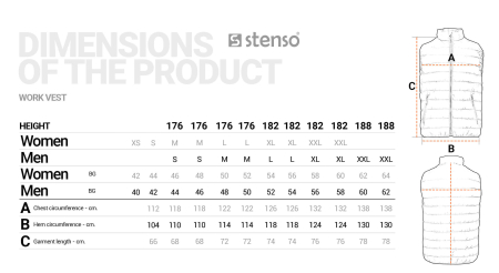 Vesta de lucru matlasata de iarna Stenso WONDER, 100% poliester, 235 gr/mp [1]