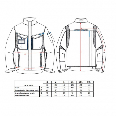 Jacheta de lucru Portwest WORK WX3 T703, 65% poliester, 35% bumbac, 280g [1]