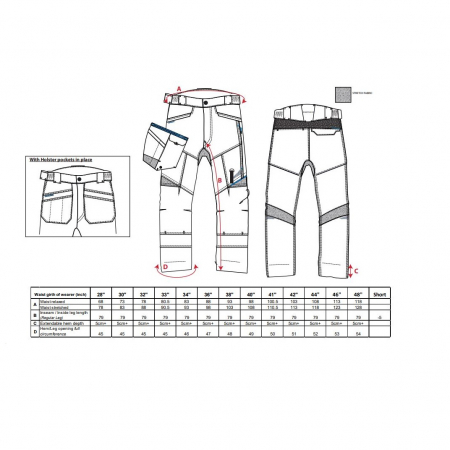 Pantaloni de lucru in talie Portwest HOLSTER T702 WX3, 65% poliester, 35% bumbac, 280g [1]