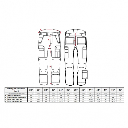 Pantaloni de lucru in talie Portwest RIPSTOP T802 WX3, 65% poliester, 35% bumbac, 230g [2]