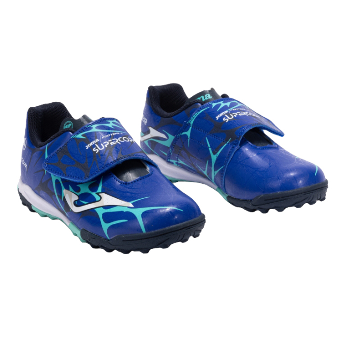 Ghete fotbal copii Super Copa JR cu velcro, teren sintetic, SCJW2504TFV [2]