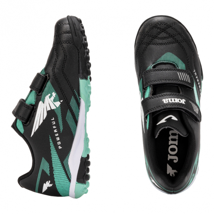 Ghete fotbal cu velcro copii Powerfull pentru teren sintetic POJS2501TFV [4]