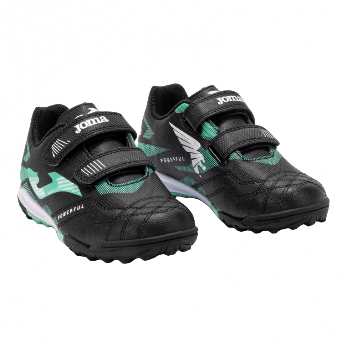 Ghete fotbal cu velcro copii Powerfull pentru teren sintetic POJS2501TFV [2]
