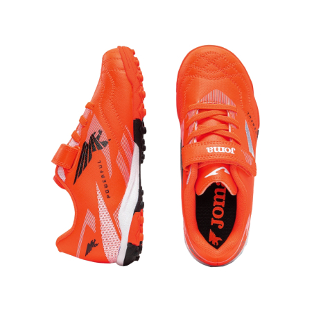 Ghete fotbal cu velcro copii Powerfull JR pentru teren sintetic POJS2606TFV [2]