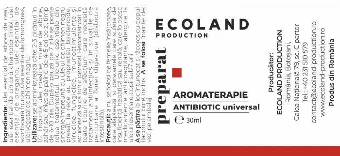Preparat aromaterapie ANTIBIOTIC UNIVERSAL 30ml [2]