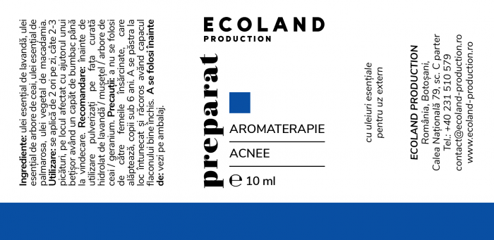 Preparat aromaterapie PENTRU ACNEE - 10 ml. [2]