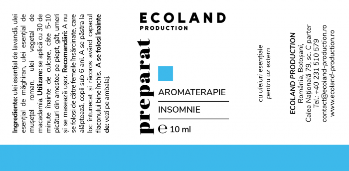 Preparat aromaterapie PENTRU INSOMNIE - 10 ml. [2]