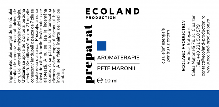 Preparat aromaterapie PENTRU PETE MARONII - 10 ml. [2]