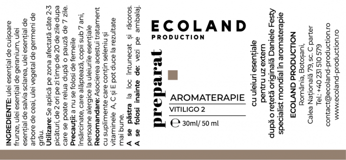 Preparat aromaterapie pentru vitiligo 2 - 30/50 ml [2]