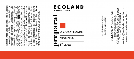 Preparat aromaterapie PENTRU SINUZITA - 30 ml. [1]