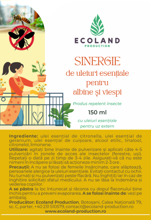 Sinergie de uleiuri esentiale pentru albine si viespi  /150 ml [1]