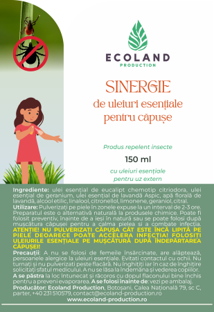Sinergie de uleiuri esentiale pentru căpușe /150 ml [1]