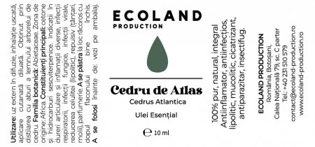 ULEI ESENTIAL DE CEDRU DE ATLAS - 10 ml [1]