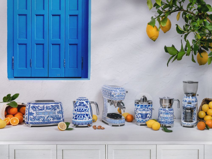 Aparat pentru spumarea laptelui Smeg&Dolce&Gabbana ,Blu Mediterraneo [8]