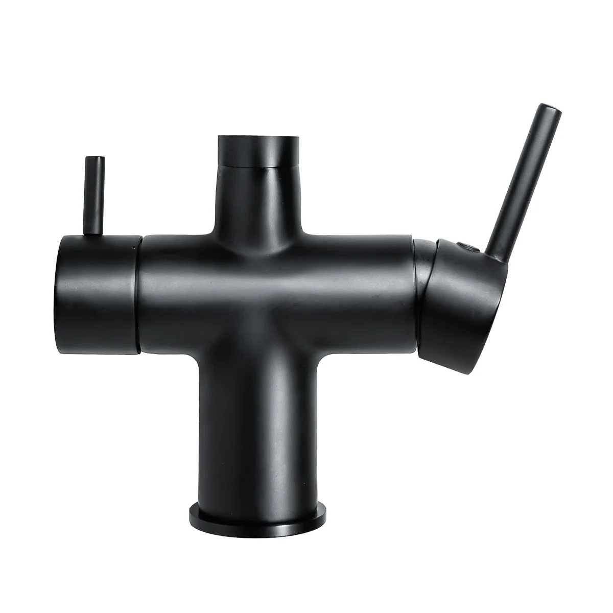 Baterie bucătărie cu 3 căi pentru filtru de purificare, neagră [2]