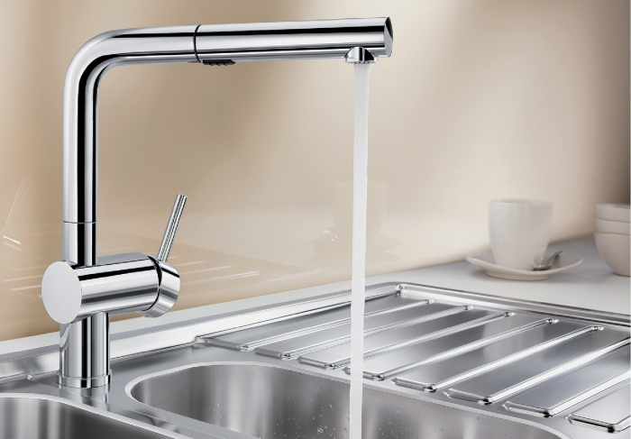Baterie chiuveta inox bucatarie Blanco LINUS-S Vario cu dus extensibil [3]