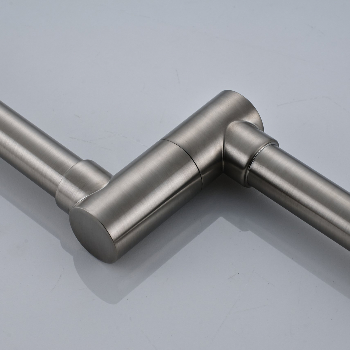 Baterie Pot Filler pentru umplut oale pe aragaz sau pe plita inductie finisaj inox periat [6]