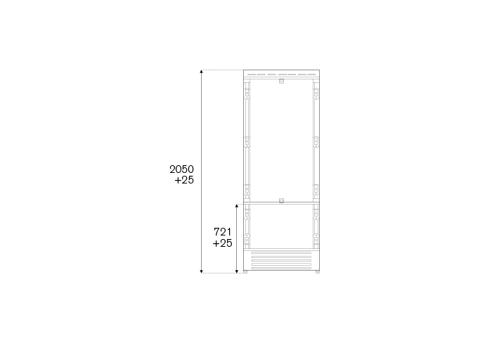 Bertazzoni Combina frigorifica incorporabila 75 cm  design Neutral, deschidere dreapta [2]
