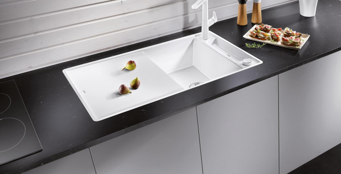 Blanco chiuveta bucatarie granit Axia III XL 6S cu excentric si tocator sticla [7]