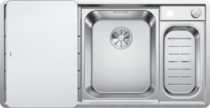 Blanco chiuveta inox bucatarie AXIS III 6 S-IF CNS cuva dreapta SG cu doua accesorii [2]