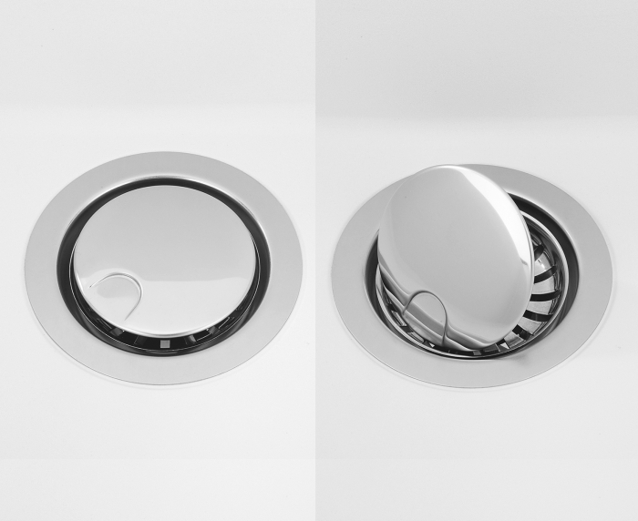 Chiuveta bucatarie granit reversibila CookingAid Lux LX8410 Farmhouse Apron Alba / Polar White + accesorii montaj [6]