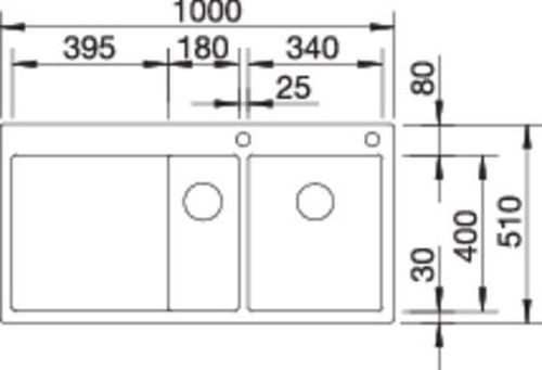 Chiuvetă Blanco Claron 6 S-IF 100x51cm, oțel inoxidabil, cuva stanga, PushControl [7]