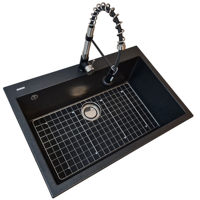 Chiuveta bucatarie granit CookingAid Cube ON8410+ accesorii montaj [6]