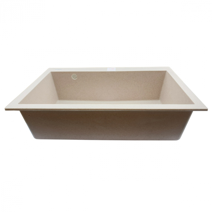 Chiuveta bucatarie granit CookingAid Cube ON7610 Bej Pigmentat / Avena + accesorii montaj [5]
