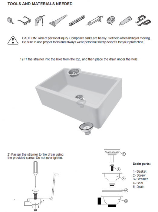 Chiuveta bucatarie granit reversibila CookingAid Lux LX8410 Farmhouse Apron Alba / Polar White + accesorii montaj [30]