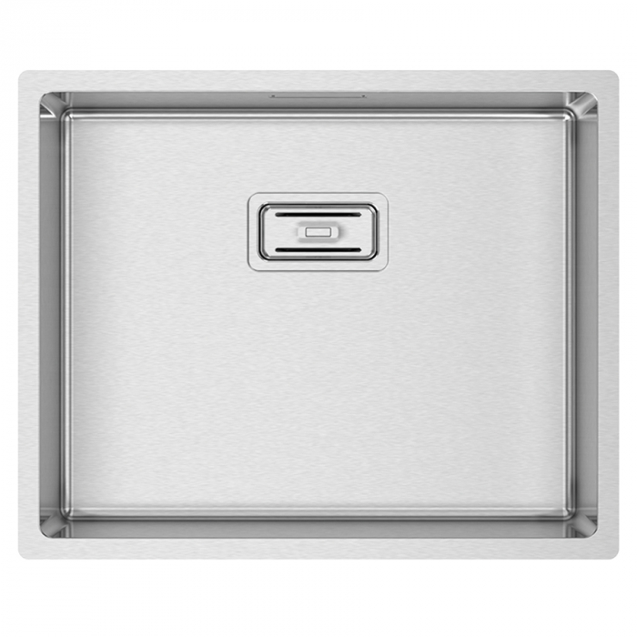 Chiuveta bucatarie inox CookingAid Box Lux 50 cu montaj pe/sub blat cu ventil scurgere dreptunghiular si accesorii montaj [5]