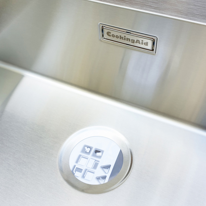 Chiuveta bucatarie inox CookingAid BOX LUX 76 cu ventil automat scurgere + accesorii montaj [10]
