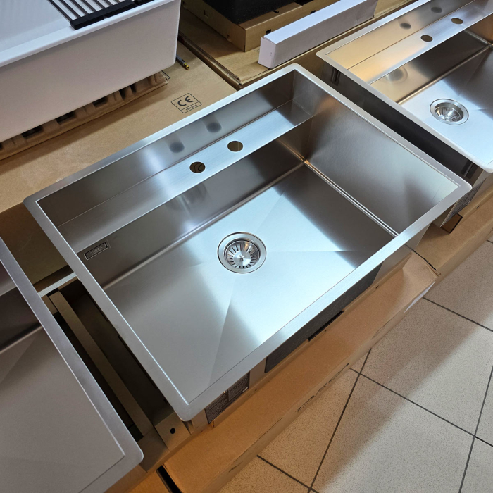Chiuveta bucatarie inox CookingAid TASCA PHANTOM BACK PT65 INVISIBLE cu montaj pe blat, sub blat, la nivelul blatului sau sub geam si accesorii montaj [9]