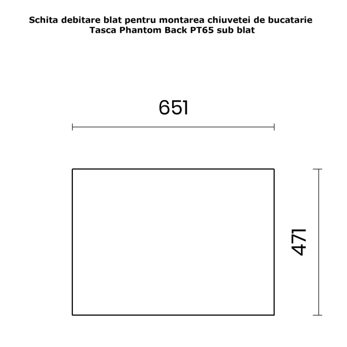 Chiuveta bucatarie inox CookingAid TASCA PHANTOM BACK PT65 INVISIBLE cu montaj pe blat, sub blat, la nivelul blatului sau sub geam si accesorii montaj [17]