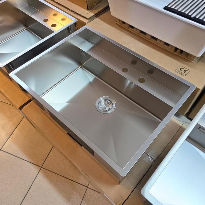 Chiuveta bucatarie inox CookingAid TASCA PHANTOM BACK PT65 INVISIBLE cu montaj pe blat, sub blat, la nivelul blatului sau sub geam si accesorii montaj [10]