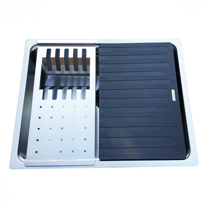 Chiuveta bucatarie inox CookingAid UNA 50  cu scurgator EASY DRAINER [4]