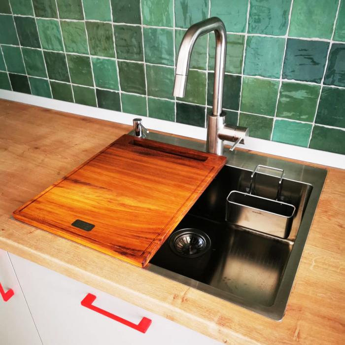Chiuveta bucatarie inox TASCA ASOLO AA55 cu montaj pe blat sau la nivelul blatului [11]