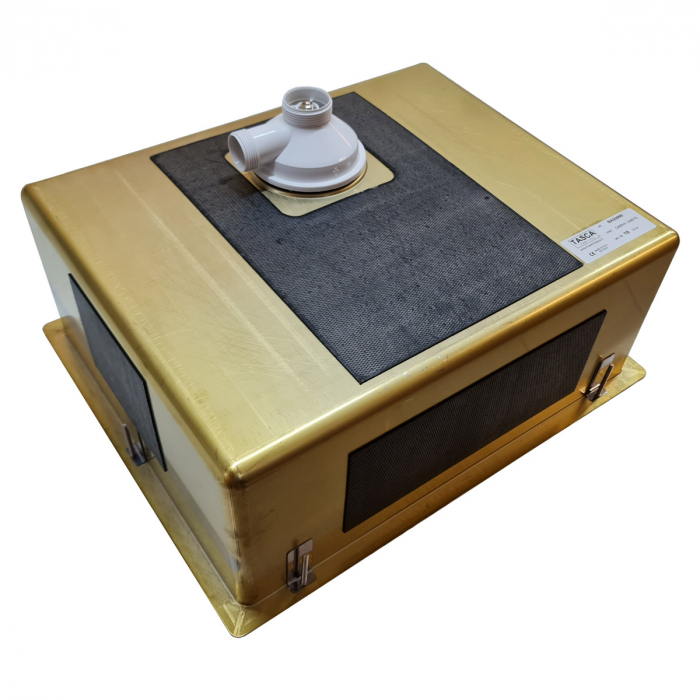 Chiuveta bucatarie inox TASCA CANOVA CA50 Gold cu strat PVD ceramic culoare aurie cu montaj pe blat, sub blat sau la nivelul blatului si accesorii montaj [12]