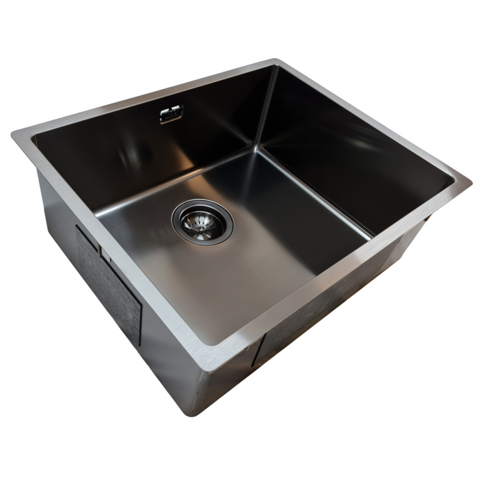 Chiuveta bucatarie inox TASCA CANOVA CA50 GUN METAL cu strat PVD ceramic culoare gri inchis / negru antracit [6]