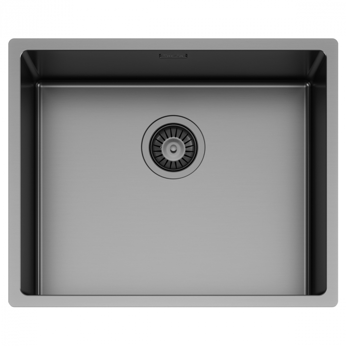 Chiuveta bucatarie inox TASCA CANOVA CA50 GUN METAL cu strat PVD ceramic culoare gri inchis / negru antracit [3]