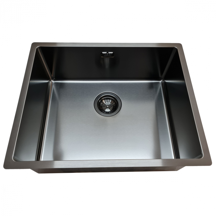 Chiuveta bucatarie inox TASCA CANOVA CA50 GUN METAL cu strat PVD ceramic culoare gri inchis / negru antracit [5]