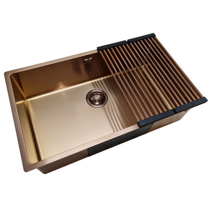 Chiuveta bucatarie inox TASCA CANOVA CA70  si accesorii montaj [7]