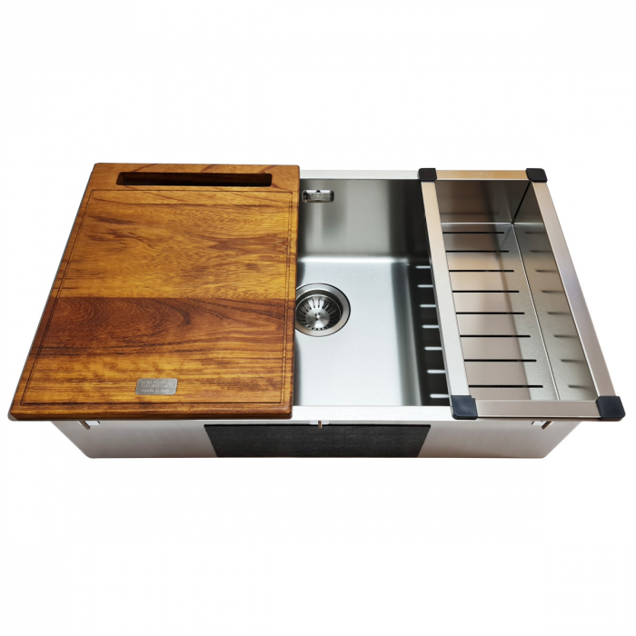 Chiuveta bucatarie inox TASCA CANOVA CA70  si accesorii montaj [13]