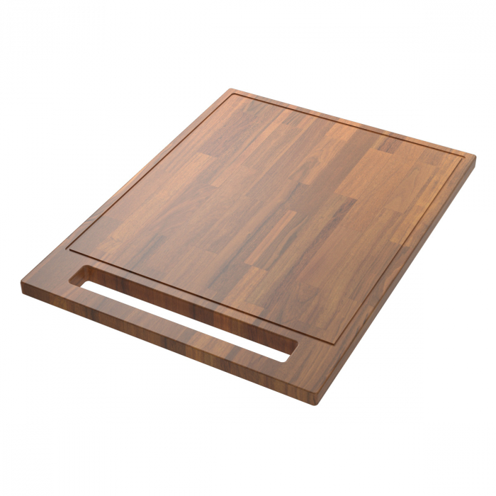 Chiuveta bucatarie inox TASCA CANOVA CA90 WORKSTATION + tavita scurgere inox + tocator lemn Iroko si accesorii montaj [15]