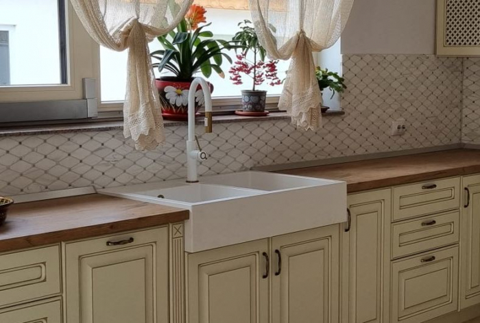 Chiuveta de bucatarie BILL 120 GranitQ cu 2 cuve Apron style Quadron [13]